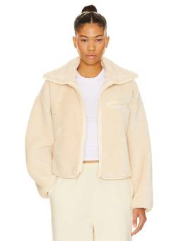 WellBeing + BeingWell - Bronte Women's Cropped Zipper Jacket Brown
