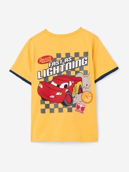 The Souled Store - Official Disney: Lightning Fast Boys Half Sleeve T-Shirt