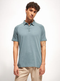The Bear House - Solid Grey Polo T-Shirt