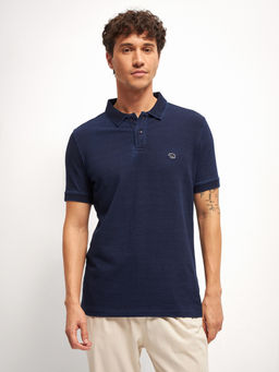 The Bear House - Solid Navy Blue Polo T-Shirt