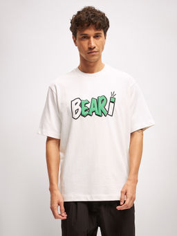 The Bear House - White Oversize Crew Neck T-Shirt