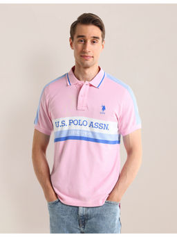 U.S. POLO ASSN. - Pink Short Sleeves Polo T-Shirt