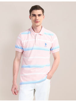 U.S. POLO ASSN. - Pink Short Sleeves Polo T-Shirt