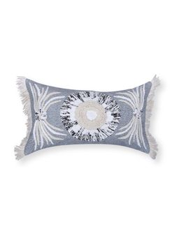 BELIHODE - Grey Serelis Hand Crafted Lumbar Cushion Covers (12x20 inches)