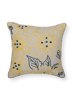 BELIHODE - Sunlit Bloom Hand Crafted Cushion Covers (16x16 inches)
