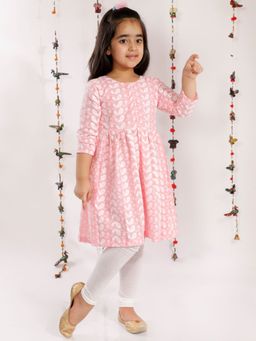 Vastramay - Girls Cotton Kurta & Leggings (Set of 2)