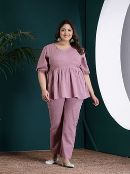 Stylum - Women's Plus Size Embroidered Kantha Cotton Co-Ord (Set of 2)