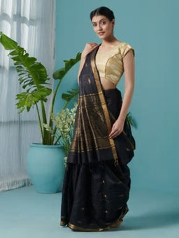 Fabindia - Silk Tussar Loom Woven Sari