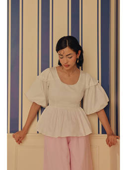 Sage By Mala - White Farfalla Top