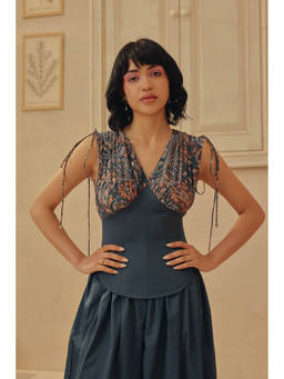 Sage By Mala - Teal Genziana Top