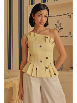 Sage By Mala - Yellow Girasole Top
