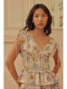 Sage By Mala - Ivory Manzanilla Top
