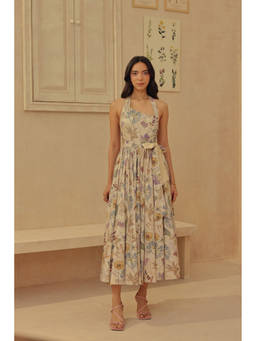 Sage By Mala - Ivory Millefiori Dress