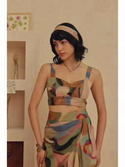 Sage By Mala - Multi-Colour Murano Crop Top
