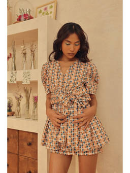 Sage By Mala - Multi-Colour Terrazzo Dress with Belt