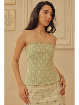 Sage By Mala - Green Verbena Top