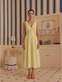 Sage By Mala - Yellow Zagara Dress