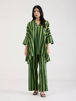 Setara - Green Forest Line Co-Ord Set
