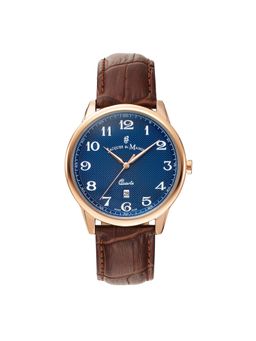 Jacques Du Manior - Legend Swiss Made Analogue Blue Round Dial Mens Watch- Le.04