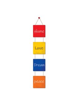 Art Vibes - Positive Quote Wooden Square Wall Hanging for Livingroom