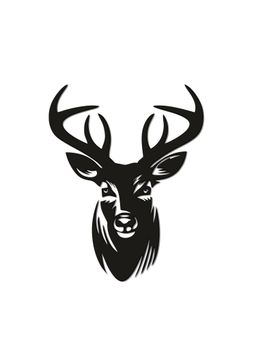Art Vibes - Deer Head Decorative Wooden Wall Hanging for Home