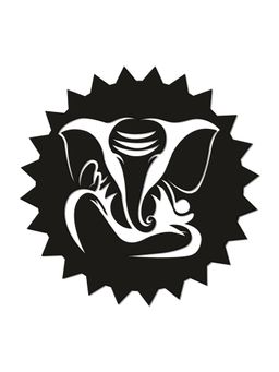 Art Vibes - Ganesh Ji Decorative Wooden Wall Hanging for Home
