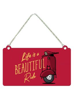 Art Vibes - Life Quote Wooden Wall Hanging for Home Decoration