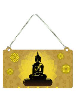 Art Vibes - Lord Buddha Wooden Wall Hanging for Home Decoration