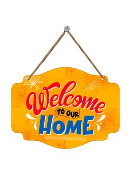 Art Vibes - Welcome To Our Home Decorative Wooden Wall Hanging for Home