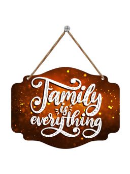 Art Vibes - Family Quote Decorative Wooden Wall Hanging for Home Gift