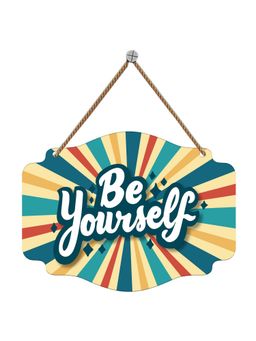 Art Vibes - Be Yourself Decorative Wooden Wall Hanging for Home