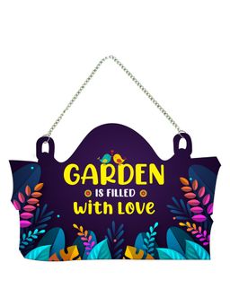 Art Vibes - Garden Quote Wooden Wall Hanging for Home Balcony Decoration