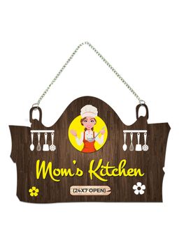 Art Vibes - Mom's Kitchen Quote Wooden Wall Hanging for Home Decoration