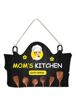 Art Vibes - Mom's Kitchen Quote Wooden Wall Hanging for Home Decor