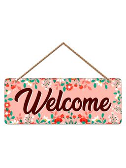 Art Vibes - Welcome Sign Wooden Wall Hanging for Home Decoration