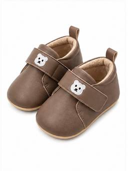 Baby Doe - Brown Tedddy Embroidery Loafers