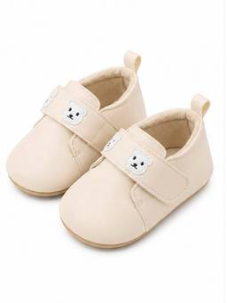 Baby Doe - Cream Teddy Embroidery Loafers