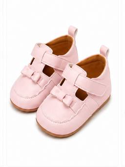 Baby Doe - Pink Pu Bow Ballerinas