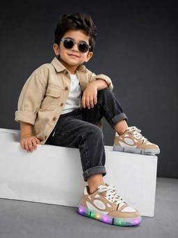 FREEPLAY - Unisex Beige Lace-Ups Sneakers