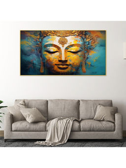 Dekorstation - Meditating Buddha Peace Harmony Vastu Frame Wall Painting