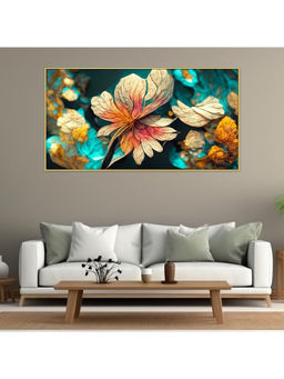 Dekorstation - 3D Multi Color Flower Canvas Wall Painting