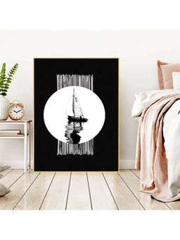 Dekorstation - Sailboat Serenity Canvas Wall Art Printed Floating Frame Wall Painting