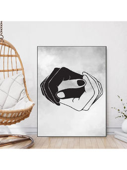 Dekorstation - A Bridge of Hands Floating Frame Canvas Wall Painting