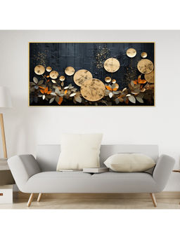 Dekorstation - Modern Art Golden Flower Modern Canvas Wall Painting