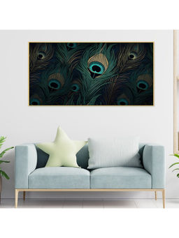 Dekorstation - Beautiful Peacock Feather Painting Wall Painting
