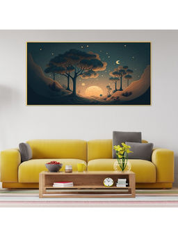 Dekorstation - Starry Night Sky Flat Design Earthy Harmony Wall Painting