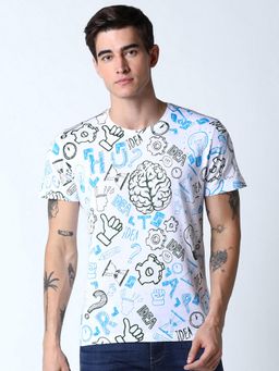Huetrap - Mens White Short Sleeve T-Shirt