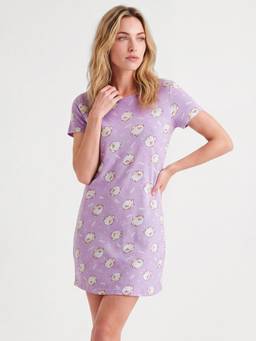 max - Women Printed Nightdress Lavender