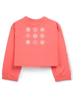 My Milestones - Girls Graphic Drop Shoulder Sleeves Pure Cotton Top