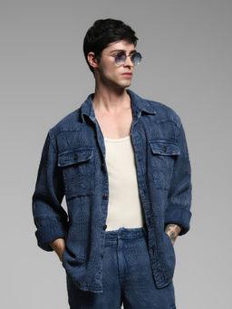 Jack & Jones - Oversized Fit Blue Shirt